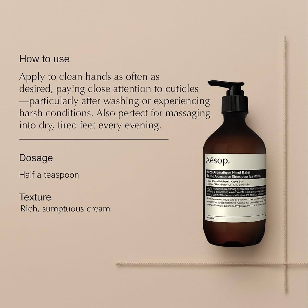 Amazon.com : Aesop Eleos Aromatique Hand Balm | Hydrating